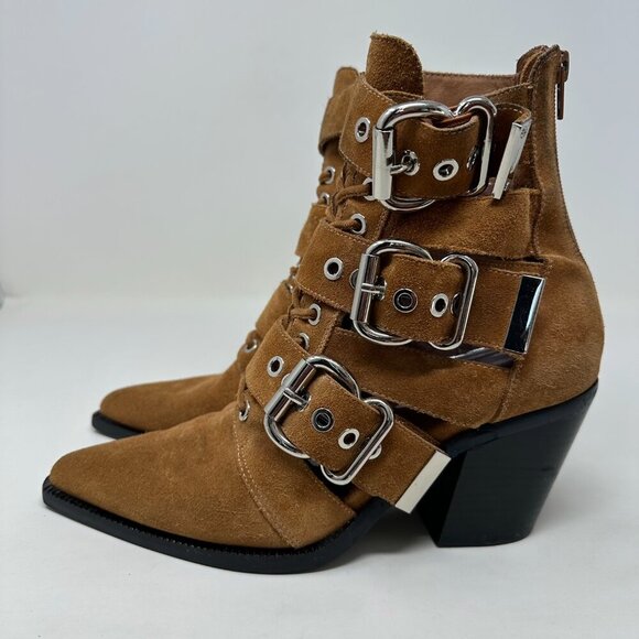 Jeffrey Campbell Caceres Ankle Boots Brown Size 8 - Picture 8 of 16